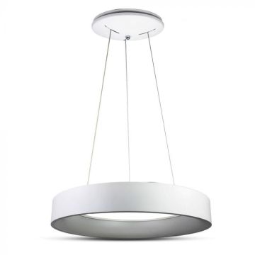 V-TAC VT-32-1D lustre à suspension LED rond 30W forme circulaire anneau lumineux suspendu blanc chaud 3000K dimmable blanc - SKU 3995