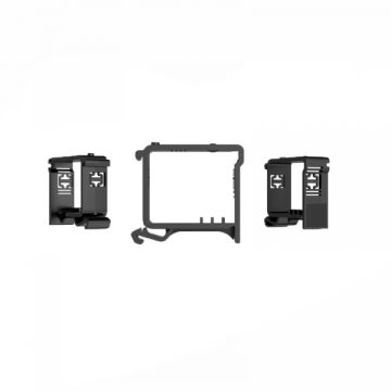 Ajax DIN Holder 51170.132.BL Supporto Guida DIN per Relay e WallSwitch Nero