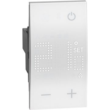 Bticino KW4441 Living Now Thermostat d&#39;ambiance 230 V - 2 modules Blanc