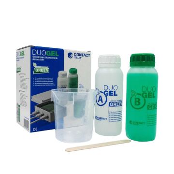 DUOGELRTV200 Gel Bicomponente Siliconico Isolante per Giunzioni Elettriche 500 g + 500 g Riaccessibile Contact