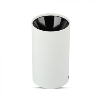 V-TAC VT-882 White round ceiling spotlight holder with black internal reflector for GU10-GU5.3 lamps - SKU 8589