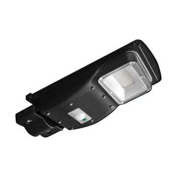 V‑TAC 6W Solar-Straßenlaterne mit Panel, Fernbedienung, Radarsensor und LiFePO4-Akku – Kaltes Licht 6000 K, IP65 – 95532