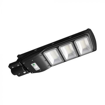 V‑TAC 12W Solar-LED-Straßenleuchte mit Panel, Fernbedienung, Radarsensor, LiFePO4-Akku, 6000K Licht, IP65 – 95534