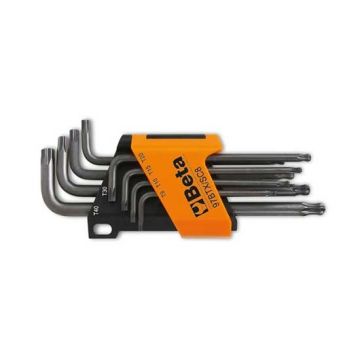 Set of 8pcs. ball head offset key wrenches for Torx head screws T9~T40 with support Beta 97BTX/SC8