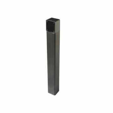 Black anodised aluminium post H = 500 mm DOC-LN