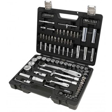 Tool box complete with tools set 98pcs. with 1/4" and 1/2" socket wrenches Beta 903E/C98