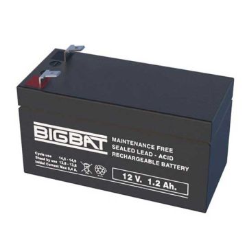 12V 1,2Ah rechargeable VRLA battery Elan BigBat - sku 012012