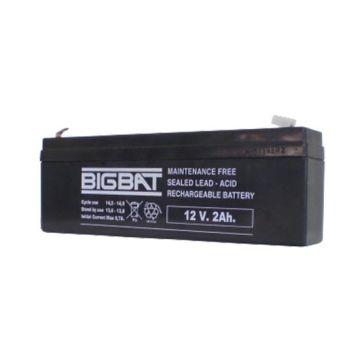 12V 2Ah wiederaufladbare VRLA-Batterie Elan BigBat - sku 01202