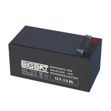 12V 3,2Ah rechargeable VRLA battery Elan BigBat - sku 01203