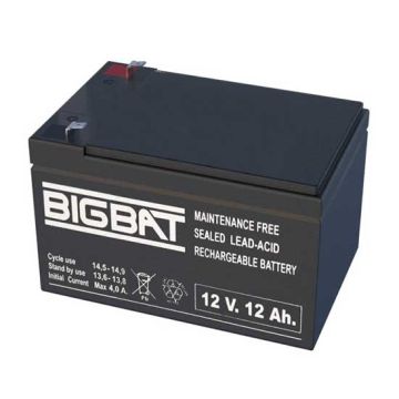 12V 12Ah wiederaufladbare VRLA-Batterie Elan BigBat - sku 01210
