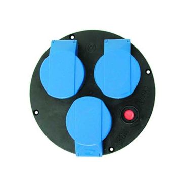Spare wired disc Ø145mm for cable reel 3 sockets 2P+E 16A 200-250V 6h IP44 with thermal cut-out Fanton 01911