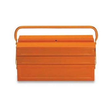 Boîte à outils 5 cases métallique boîte vide couleur orange Beta C20L