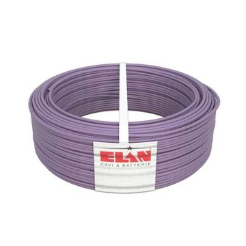 Microcoax HD Cable 1x26 AWG 75Ω OHM LSZH low loss for video surveillance systems purple color hank 100m Elan - sku 081491