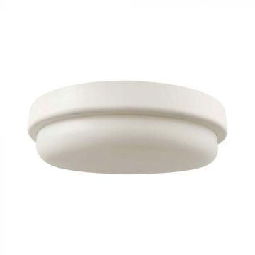 V-TAC VT-8095 Plafonnier LED rond 12W lampe 3000K corps blanc IP54 15cm - sku 10195