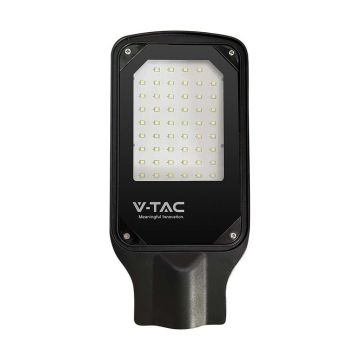 V-TAC VT-15057ST SMD LED Straßenlaterne 50W 85LM/W 6500K schlankes schwarzes Aluminium IP65 - SKU 10209