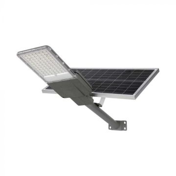 V-TAC VT-15111ST Lampadaire 40W panneau solaire et batterie - Puce Bridgelux smd light 6500K gris IP65 - 10225