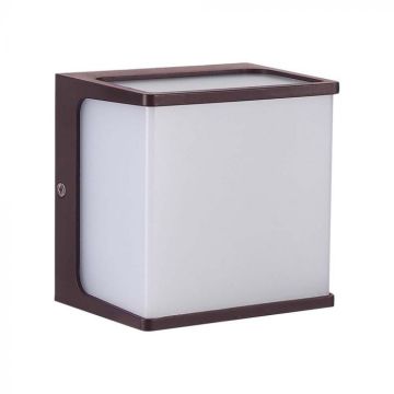 V-TAC VT-708 Applique Murale LED 8W Classique Couleur Marron 4000K IP65 - sku 10283