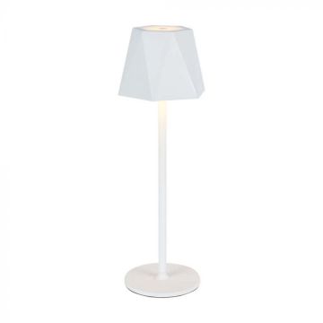 V-TAC VT-1034 Lampe de table LED 1,5W cct 3en1 couleur blanche rechargeable avec USB C Touch Dimmable 130*372mm - 10324