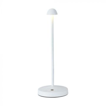 V-TAC VT-1073 Lampada LED da Tavolo 1.6W cct 3in1 colore bianco ricaricabile con USB C Touch Dimmerabile 105*295mm - 10329