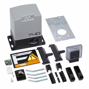 DELTA 2 KIT FAAC Sliding gate automation 500KG 230V SAFE DELTA2 motor 740 E Z16 - 1056303445