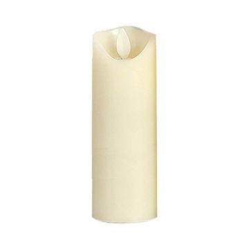V-TAC VT-7568 Fausse bougie à flamme oscillante LED de table 15 cm pour salle de bain, fête, fonctionne avec piles AA - 10574