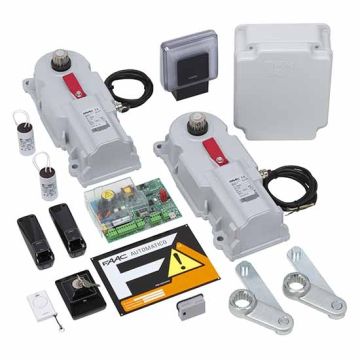 POWER KIT FAAC 230V Underground motor swing gate kit with 2 automation leaves max 3.5 m SAFE leaf - 106746445