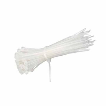 Fascette fissacavo nylon-66 per cablaggi 4.5x300mm bianco 100pcs V-TAC - sku 11173