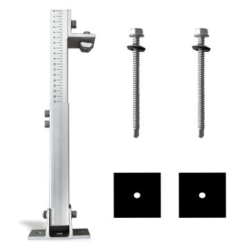 V-TAC vordere und hintere Halterung, verstellbar in der Höhe von 280–415 mm und in der Neigung von 10–15° für Photovoltaik-Solarmodule – 11385