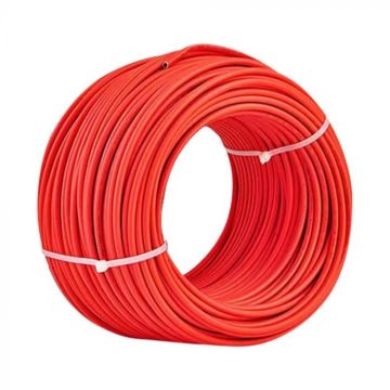 V-TAC solar cable 6mm unipolar photovoltaic system RED color coil 100mt FV-6 - 11419