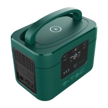 Centrale électrique portable V-TAC 1050W accumulateur LiFePO4 et générateur de courant puissance maximale 1800W