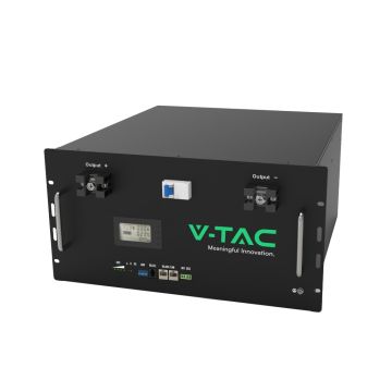 V-TAC VT-48200B ESS Accumulateur pour système solaire de rack lithium LFP pour onduleur photovoltaïque monophasé 48V 9,6 kWh 200Ah sku 11523