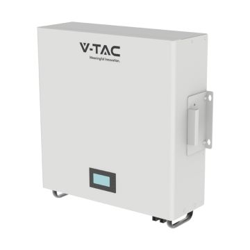 V-TAC VT48100E-W EES Batterie de stockage 5,12 kWh LFP Lithium BMS Onduleur de système photovoltaïque intégré (51,2 V 100 Ah) CEI-021