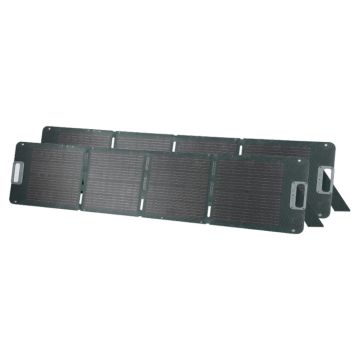 V-TAC kit 2pz pannello fotovoltaico pieghevole 120w (x2) modulo solare portatile per ricarica power station sku 11565