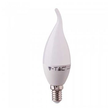 V-Tac VT-258 Lampada led candela soffio Chip Samsung 5,5W E14 bianco caldo 3000K - SKU 117