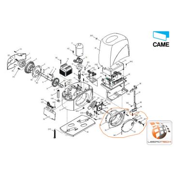 Coperchio protezione gruppo finecorsa BX-243 – 119RIBX043