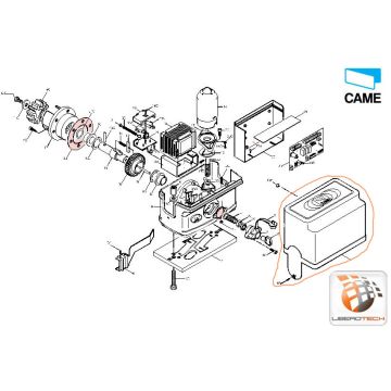 Couvercle motoréducteur BZ – 119RIBZ001