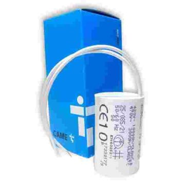 CAME 119RIR295 μF 10 capacitor with cables and shank