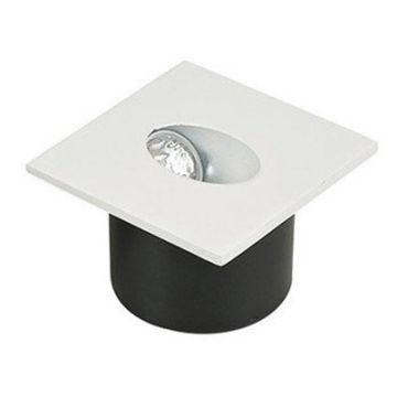 Faretto da incasso segnapasso quadrato 3W bianco caldo 3000K VT-1119 SKU 1209