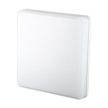 V-TAC PRO VT-8033SQ 15W led ceiling light trimless square SMD chip samsung warm white 3000K IP44 IK08 - sku 13909