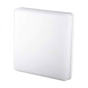 V-TAC PRO VT-8033SQ 15W led ceiling light trimless square SMD chip samsung cold white 6400K IP44 IK08 - sku 13919