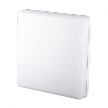 V-TAC PRO VT-8066SQ Plafoniera LED 25W chip samsung trimless soffitto quadrato bianco caldo 3000K IP44 IK08 - sku 13959