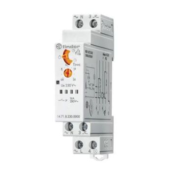 16A Multifunktions-Treppenhaus-Lichtautomaten mit 3 Funktionen schraubklemmen DIN Tragschiene Typ 14.71 Finder 147182300000