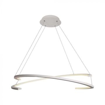 V-TAC VT-7908 Pendentif Led Double Croissant 48W Corps Blanc 80*120cm 3000K Triac Dimmable 3000K - 14986