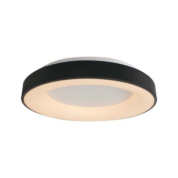 V-TAC VT-7925 Lustre LED 49W triac dimmable 60cm plafonnier rond support de plafond couleur noire 3000K - 15346