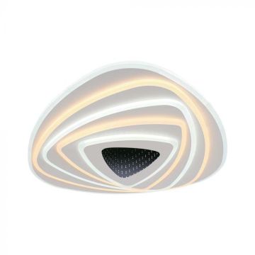 V-TAC VT-7959 Lampadario LED 120w decorativo dimmerabile effetto 3D con telecomando 51*50*7cm CCT 3in1 3000K+6500K - 15357