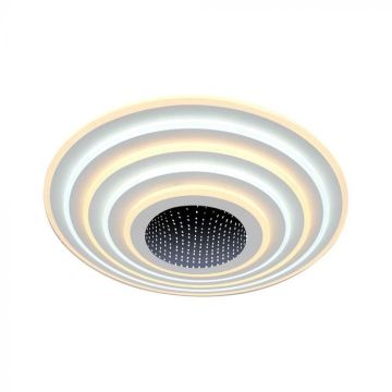 V-TAC VT-7961 Lampadario LED 125w decorativo dimmerabile effetto 3D con telecomando d50*7cm CCT 3in1 3000K+6500K - 15359