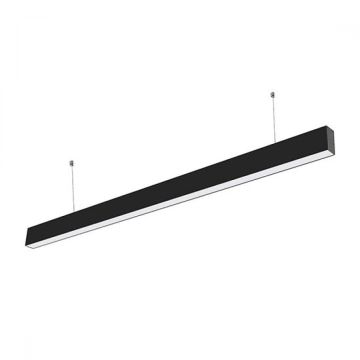 V-TAC PRO VT-7-44 40W led linear hanging suspension light samsung chip 3in1 color change with built-in switch black aluminum body linkable - sku 882