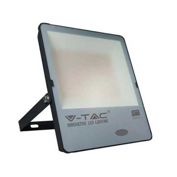 V-TAC PRO VT-272 200W Led sensor day light floodlight chip Samsung smd high lumens cold white 6500K slim black body IP65 - SKU 20183