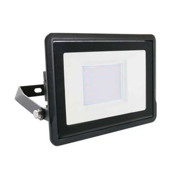 V-TAC VT-138 30W floodlight LED SMD chip samsung warm white 3000K slim black body Inbuilt junction Box IP65 - SKU 20310