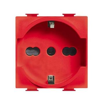 A5440 / 16R BTICINO MATIX German standard socket bipasso schuko RED for special users